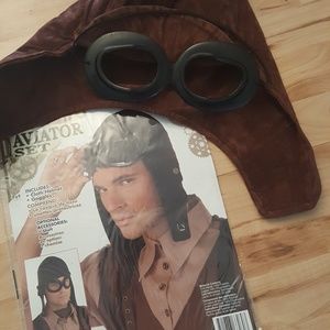 Aviator hat and goggles